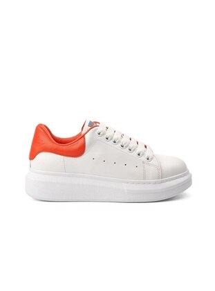 White - Red - Sports Shoes - Ayakmod