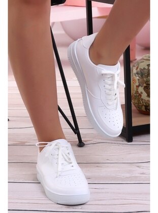 100gr - White - Strappy - Casual Shoes - Wordex