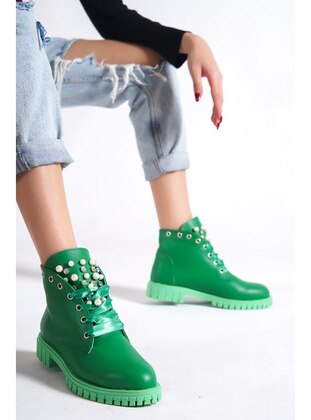 300gr - Green - Boots - Moda Değirmeni