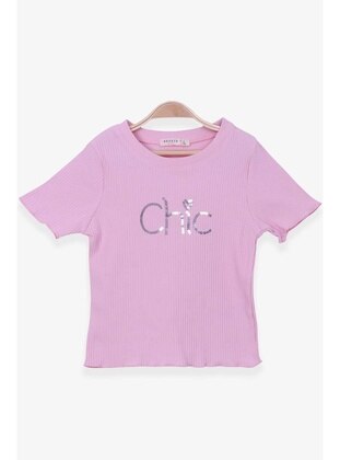 Powder Pink - Girls` T-Shirt - Breeze Girls&Boys