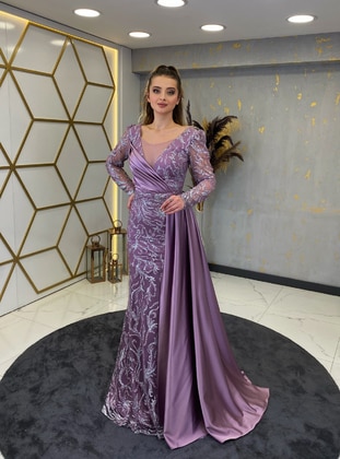 Fully Lined - Lilac - Evening Dresses - Piennar