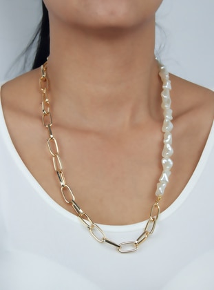 Gold color - Necklace - Pridza