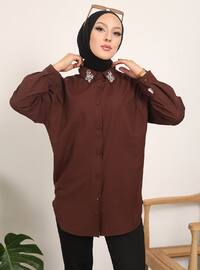 Brown - Point Collar - Tunic
