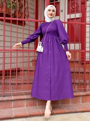 Lilac - Modest Dress - Ensa Tesettür