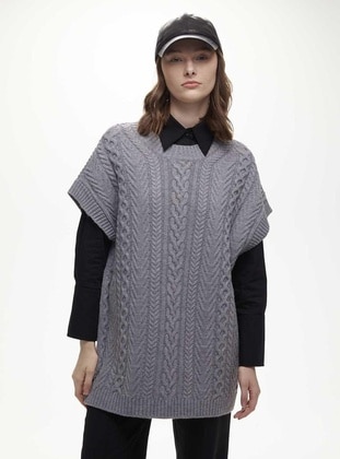 Grey - Knit Sweater - MANUKA