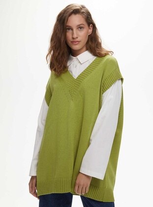 Green - Knit Sweater - MANUKA