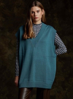 Petrol - Knit Sweater - MANUKA