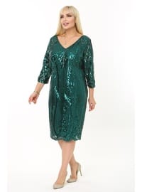 Emerald - Modest Plus Size Evening Dress - Arıkan
