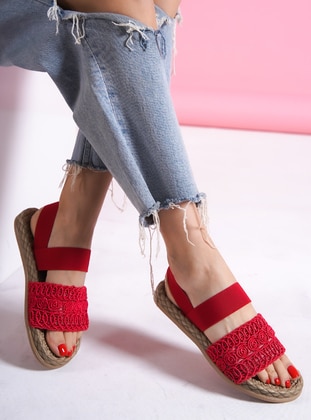 Red - Red - Sandal - Sandal - Shoescloud