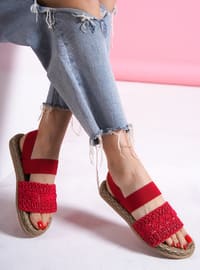 Red - Red - Sandal - Sandal