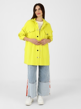 Lemon Yellow - Unlined - Point Collar - Jacket - SOUL