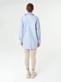 Baby Blue - Point Collar - Tunic
