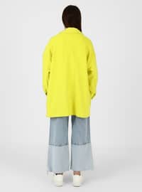 Lemon Yellow - Unlined - Point Collar - Jacket