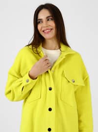 Lemon Yellow - Unlined - Point Collar - Jacket