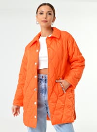 Orange - Fully Lined - Shawl Collar - Topcoat