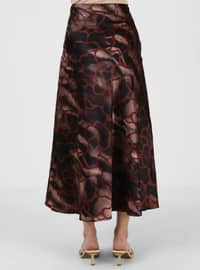 Brown - Multi - Skirt