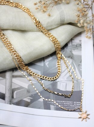 Gold color - Necklace - Lal Accessorise