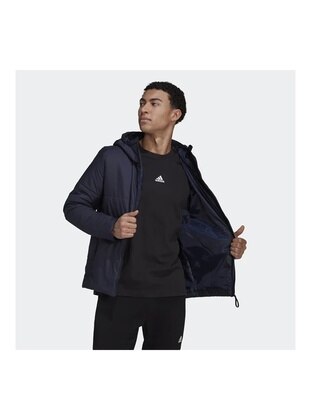 Navy Blue - Men`s Coats - Adidas