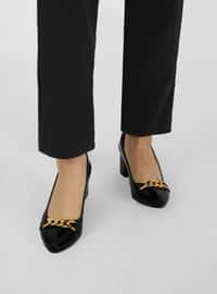 Black - Black Patent Leather - High Heel - Heels