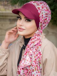 Cherry Color - Printed - - Instant Scarf