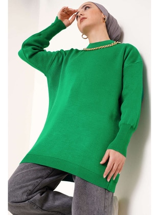 Green - Knit Tunics - Benguen
