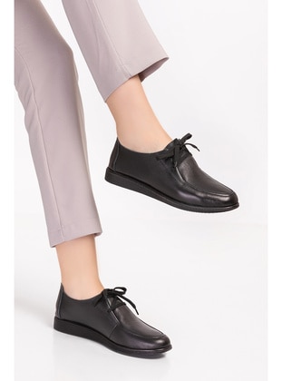Loafer - Black - Flat Shoes - Gondol