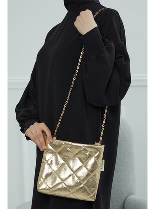 Gold color - Shoulder Bags - Aisha`s Design