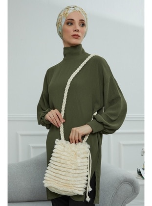 Cream - Shoulder Bags - Aisha`s Design