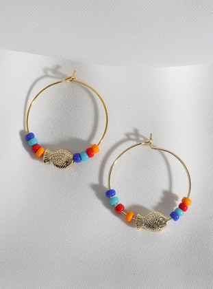 Golden color - Earring - Batı Accessories