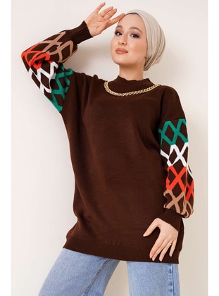 Brown - Knit Tunics - Benguen