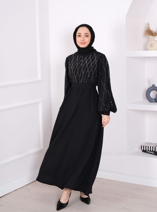 Black - Modest Dress - Locco Moda