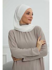 White - Instant Scarf