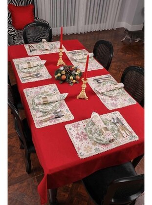 Burgundy - Dinner Table Textiles - Ayşe Türban Tasarım