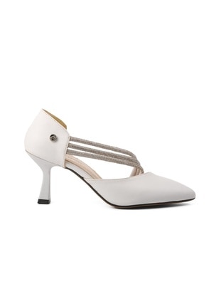 White - Evening Shoes - Pierre Cardin