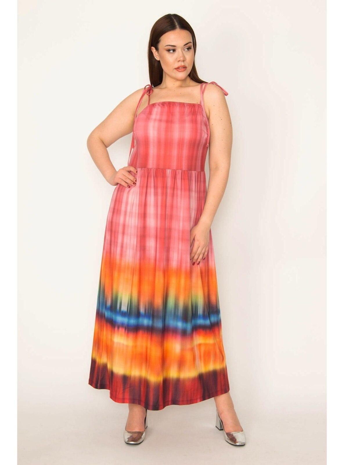 Multi Color - Plus Size Dress