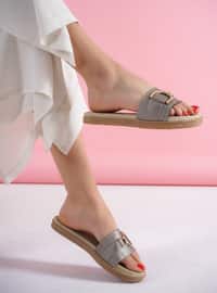 Silver color - Sandal - Slippers