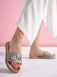 Silver color - Sandal - Slippers