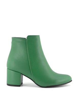 Green - Boot - Boots - Ayakkabı Fuarı