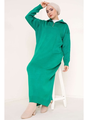 Green - Knit Dresses - Benguen