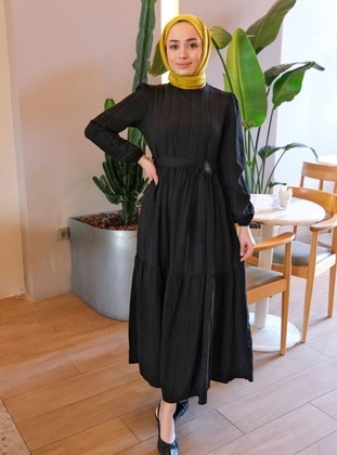 Black - Modest Dress - Locco Moda