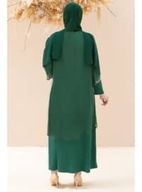 Emerald - Modest Plus Size Evening Dress