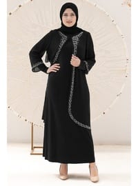 Chiffon Stone Accessories Evening Dresses Black Mfa1838 Black