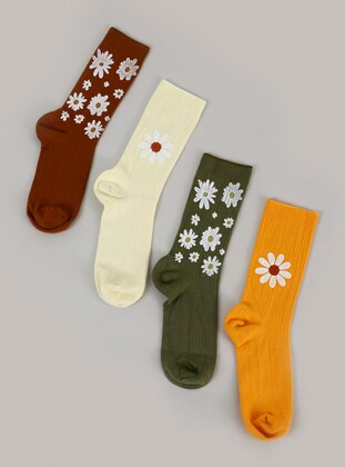 Multi Color - Socks - Mim çorap