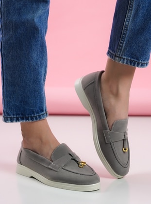Casual - Grey - Casual Shoes - Ayakkabı Havuzu