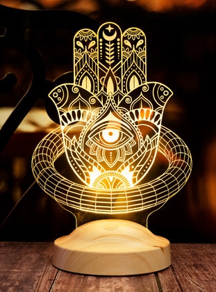 Hamsa Fatma`s Hand of Blessings The Gift of Blessings and Happiness Led Lamp, Fatma`s Hand, Hz. Hand of Mother Fatima Religious Gift Night Lamp
