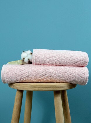 Powder Pink - Towel - Gold Cotton
