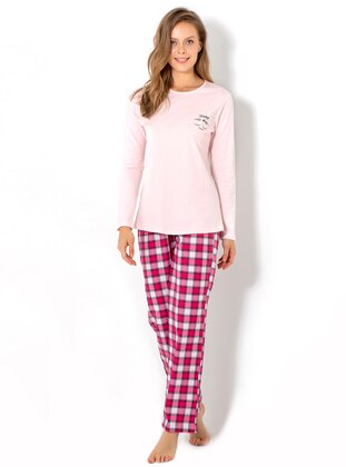 Powder Pink - Crew neck - Pyjama Set - DoReMi