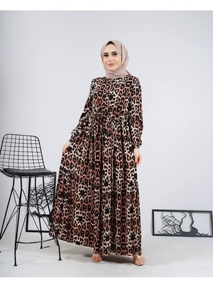 Leopard Print - Modest Dress - Mr&Mrs Art