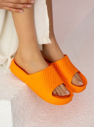 Orange - Sandal - Sandal - Pembe Potin