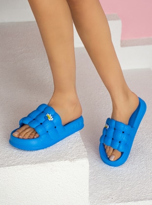 Saxe Blue - Sandal - Sandal - Pembe Potin